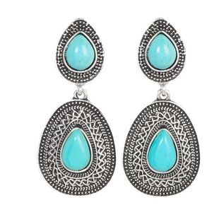 Country Soul - Blue Earrings/Ring